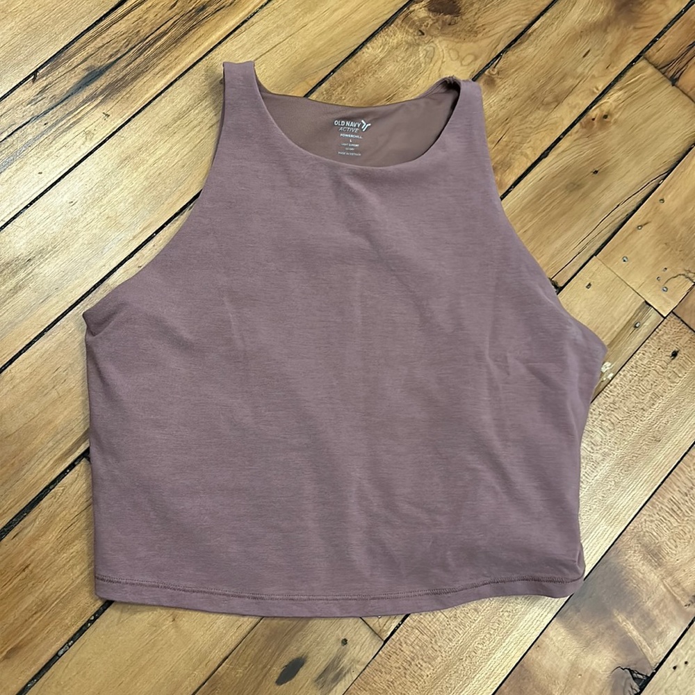 Pink old navy powerchill activewear crop top